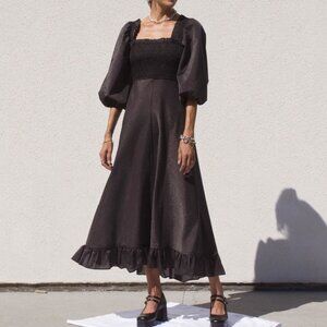 Ganni Black Maxi Dress